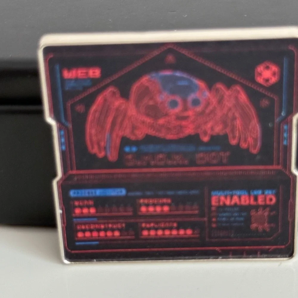 Disney Parks Marvel Spider-Bot Lenticular Pin Avengers Campus Pym Test Kitchen